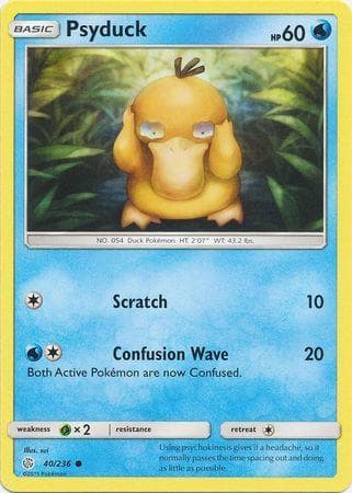 Carta Psyduck (40/236) do set Eclipse Cósmico — Pokémon TCG | Bynx