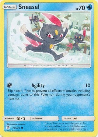 Carta Sneasel (43/236) do set Eclipse Cósmico — Pokémon TCG | Bynx