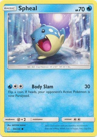 Carta Spheal (50/236) do set Eclipse Cósmico — Pokémon TCG | Bynx