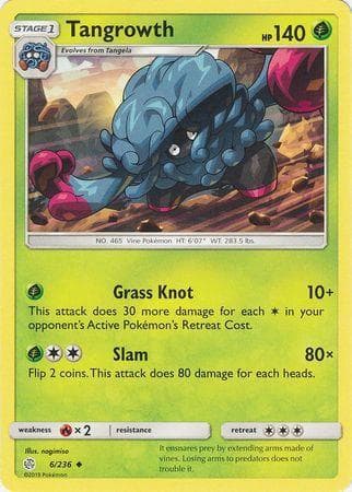 Carta Tangrowth (6/236) do set Eclipse Cósmico — Pokémon TCG | Bynx