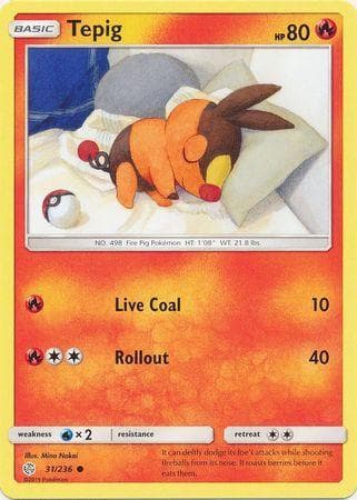 Carta Tepig (31/236) do set Eclipse Cósmico — Pokémon TCG | Bynx