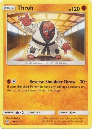 Carta Throh (118/236) do set Eclipse Cósmico — Pokémon TCG | Bynx