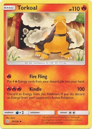 Carta Torkoal (29/236) do set Eclipse Cósmico — Pokémon TCG | Bynx