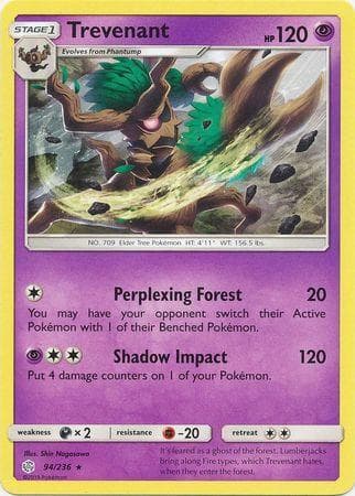 Carta Trevenant (94/236) do set Eclipse Cósmico — Pokémon TCG | Bynx