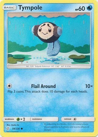 Carta Tympole (58/236) do set Eclipse Cósmico — Pokémon TCG | Bynx
