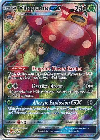 Carta Vileplume-GX (211/236) do set Eclipse Cósmico — Pokémon TCG | Bynx
