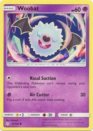 Carta Woobat (87/236) do set Eclipse Cósmico — Pokémon TCG | Bynx