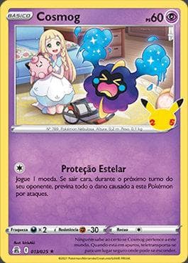 Carta Cosmog do set Celebrações — Pokémon TCG | Bynx