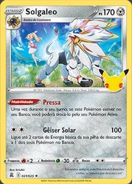 Carta Solgaleo do set Celebrações — Pokémon TCG | Bynx