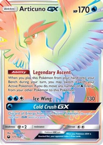 Articuno-GX (171/168) — Tempestade Celestial
