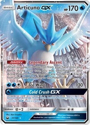 Articuno-GX (31/168) — Tempestade Celestial