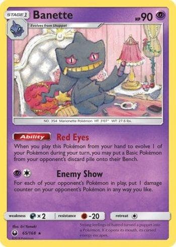 Carta Banette (65/168) do set Tempestade Celestial — Pokémon TCG | Bynx