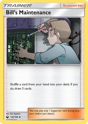 Carta Bill's Maintenance (126/168) do set Tempestade Celestial — Pokémon TCG | Bynx