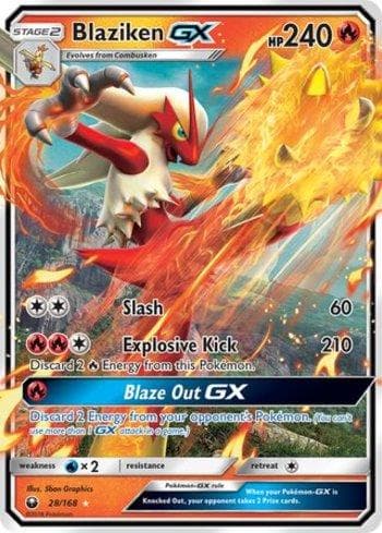Blaziken-GX (28/168) — Tempestade Celestial