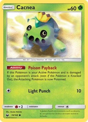 Carta Cacnea (19/168) do set Tempestade Celestial — Pokémon TCG | Bynx