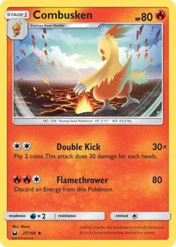 Carta Combusken (27/168) do set Tempestade Celestial — Pokémon TCG | Bynx