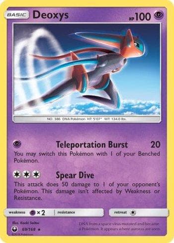Carta Deoxys (69/168) do set Tempestade Celestial — Pokémon TCG | Bynx