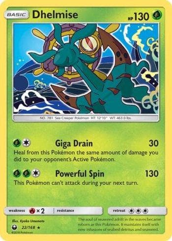 Carta Dhelmise (22/168) do set Tempestade Celestial — Pokémon TCG | Bynx