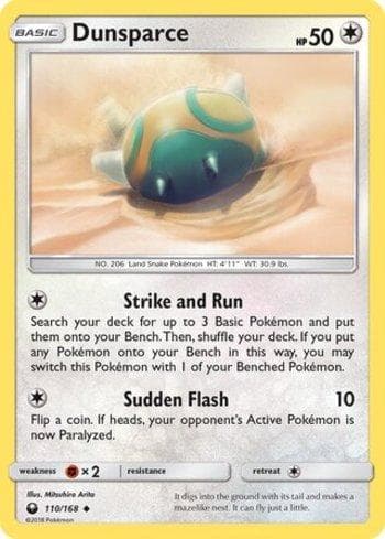 Carta Dunsparce (110/168) do set Tempestade Celestial — Pokémon TCG | Bynx
