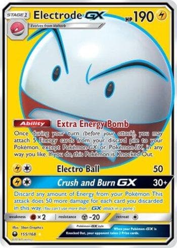 Carta Electrode-GX (155/168) do set Tempestade Celestial — Pokémon TCG | Bynx