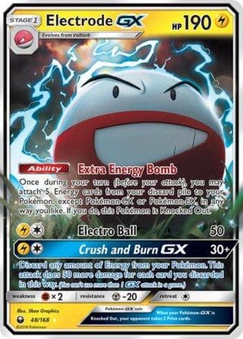 Carta Electrode-GX (48/168) do set Tempestade Celestial — Pokémon TCG | Bynx