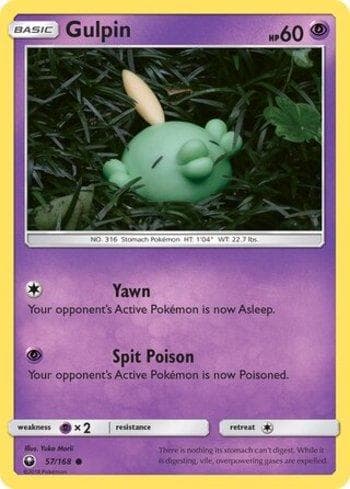 Carta Gulpin (57/168) do set Tempestade Celestial — Pokémon TCG | Bynx