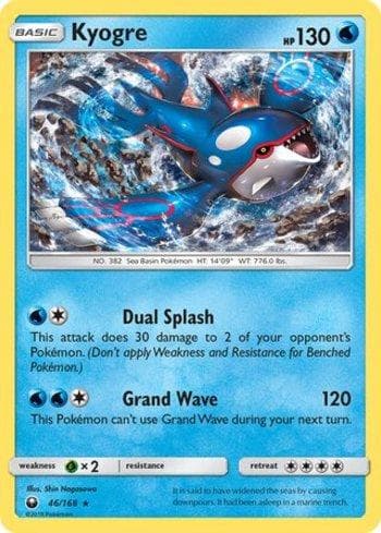 Carta Kyogre (46/168) do set Tempestade Celestial — Pokémon TCG | Bynx
