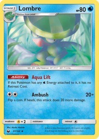 Carta Lombre (37/168) do set Tempestade Celestial — Pokémon TCG | Bynx