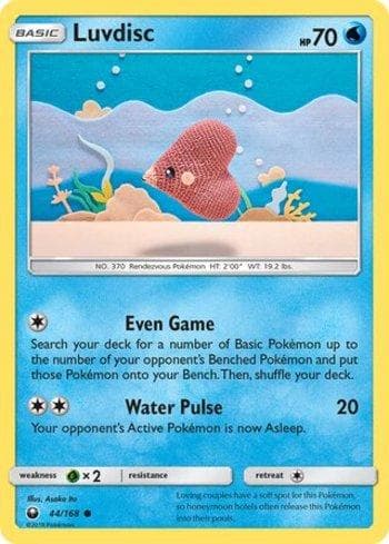 Carta Luvdisc (44/168) do set Tempestade Celestial — Pokémon TCG | Bynx