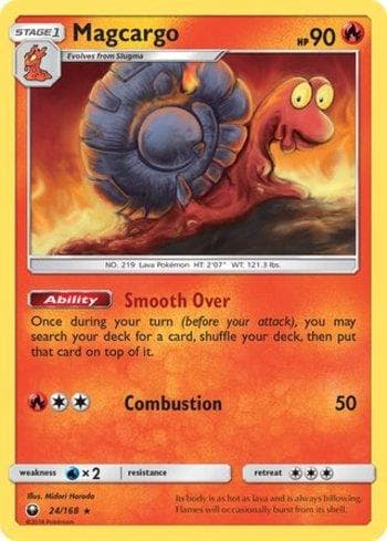 Carta Magcargo (24/168) do set Tempestade Celestial — Pokémon TCG | Bynx