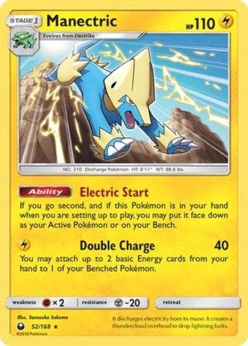 Carta Manectric (52/168) do set Tempestade Celestial — Pokémon TCG | Bynx