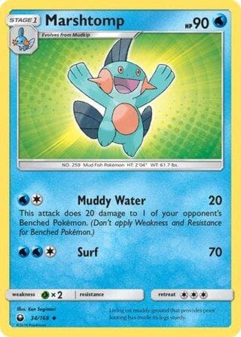 Carta Marshtomp (34/168) do set Tempestade Celestial — Pokémon TCG | Bynx