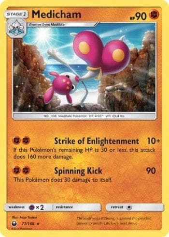 Carta Medicham (77/168) do set Tempestade Celestial — Pokémon TCG | Bynx