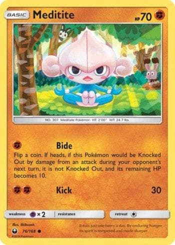Carta Meditite (76/168) do set Tempestade Celestial — Pokémon TCG | Bynx