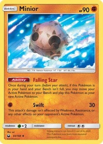 Carta Minior (83/168) do set Tempestade Celestial — Pokémon TCG | Bynx
