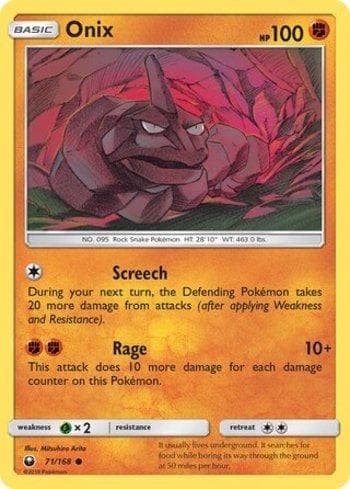 Carta Onix (71/168) do set Tempestade Celestial — Pokémon TCG | Bynx