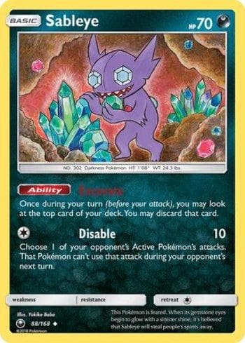 Carta Sableye (88/168) do set Tempestade Celestial — Pokémon TCG | Bynx