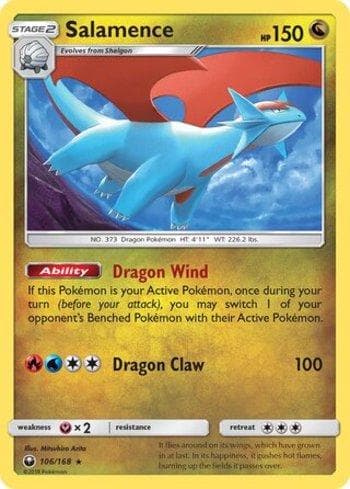 Carta Salamence (106/168) do set Tempestade Celestial — Pokémon TCG | Bynx
