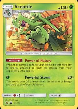 Carta Sceptile (10a/168) do set Tempestade Celestial — Pokémon TCG | Bynx