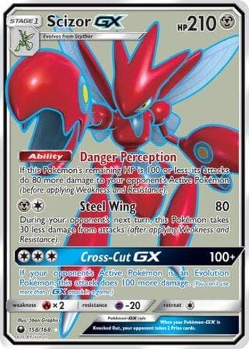 Carta Scizor-GX (158/168) do set Tempestade Celestial — Pokémon TCG | Bynx