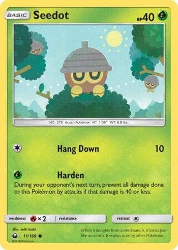 Carta Seedot (11/168) do set Tempestade Celestial — Pokémon TCG | Bynx