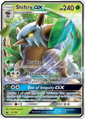 Carta Shiftry-GX (14/168) do set Tempestade Celestial — Pokémon TCG | Bynx