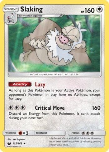 Carta Slaking (115/168) do set Tempestade Celestial — Pokémon TCG | Bynx