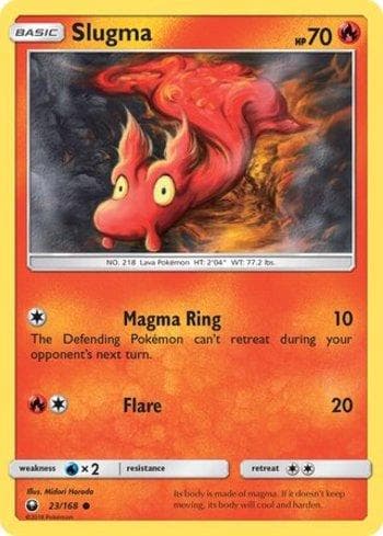 Carta Slugma (23/168) do set Tempestade Celestial — Pokémon TCG | Bynx