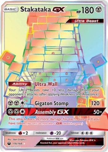Carta Stakataka-GX (176/168) do set Tempestade Celestial — Pokémon TCG | Bynx