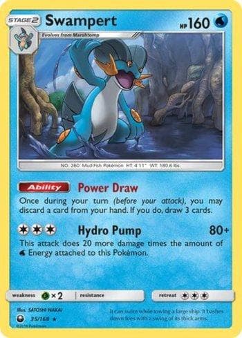Carta Swampert (35/168) do set Tempestade Celestial — Pokémon TCG | Bynx