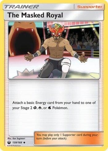 Carta The Masked Royal (139/168) do set Tempestade Celestial — Pokémon TCG | Bynx