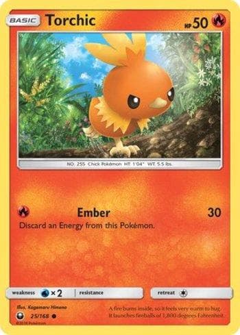 Carta Torchic (25/168) do set Tempestade Celestial — Pokémon TCG | Bynx