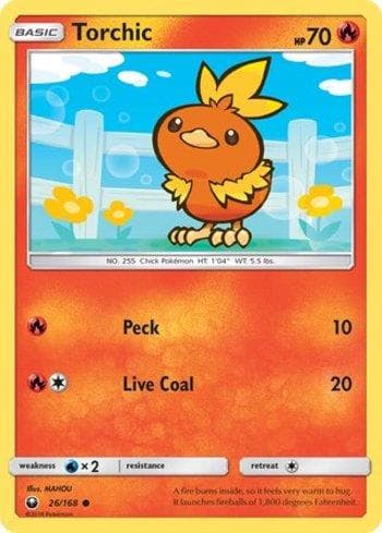 Carta Torchic (26/168) do set Tempestade Celestial — Pokémon TCG | Bynx