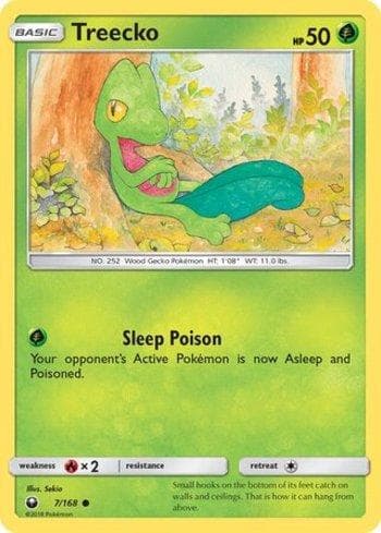 Carta Treecko (7/168) do set Tempestade Celestial — Pokémon TCG | Bynx